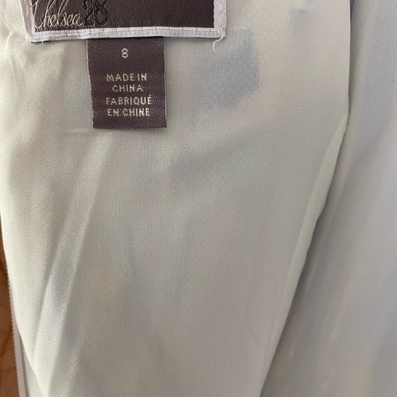 Chelsea28 blue watercolor floral print dress 8 - Picture 6 of 6